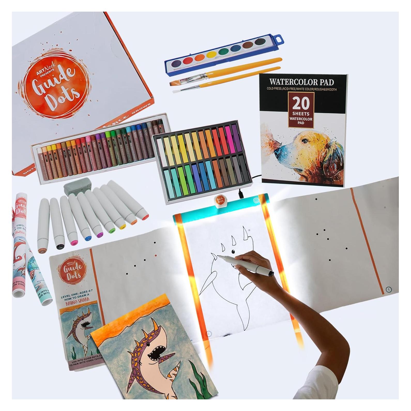 Kit de Arte Guide Dots para Niños 8+ - Dibujo y Pintura