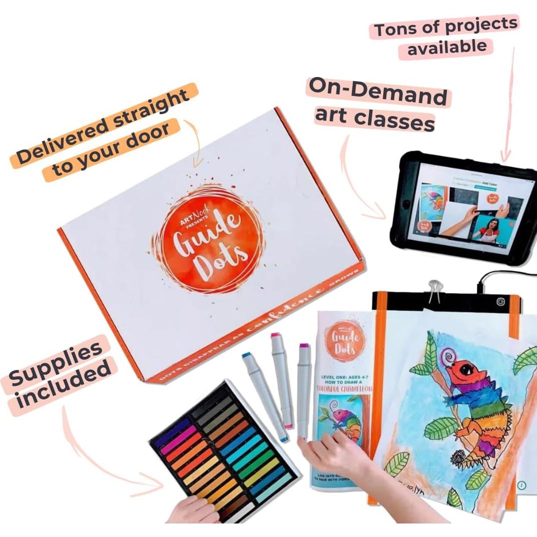 Kit de Arte Guide Dots para Niños 8+ - Dibujo y Pintura