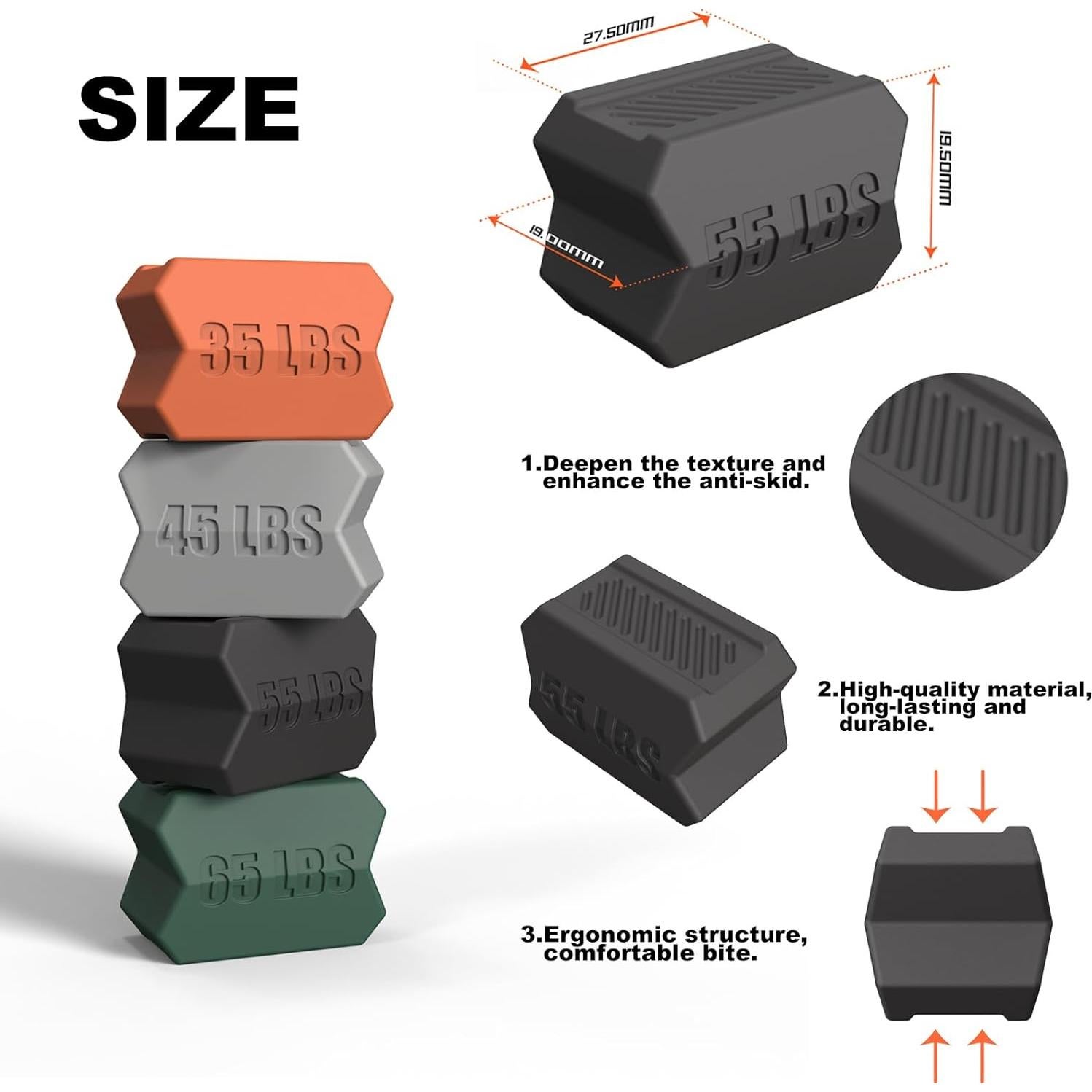 Ejercitador de Mandíbula CJing 01-JE Silicona Multicolor