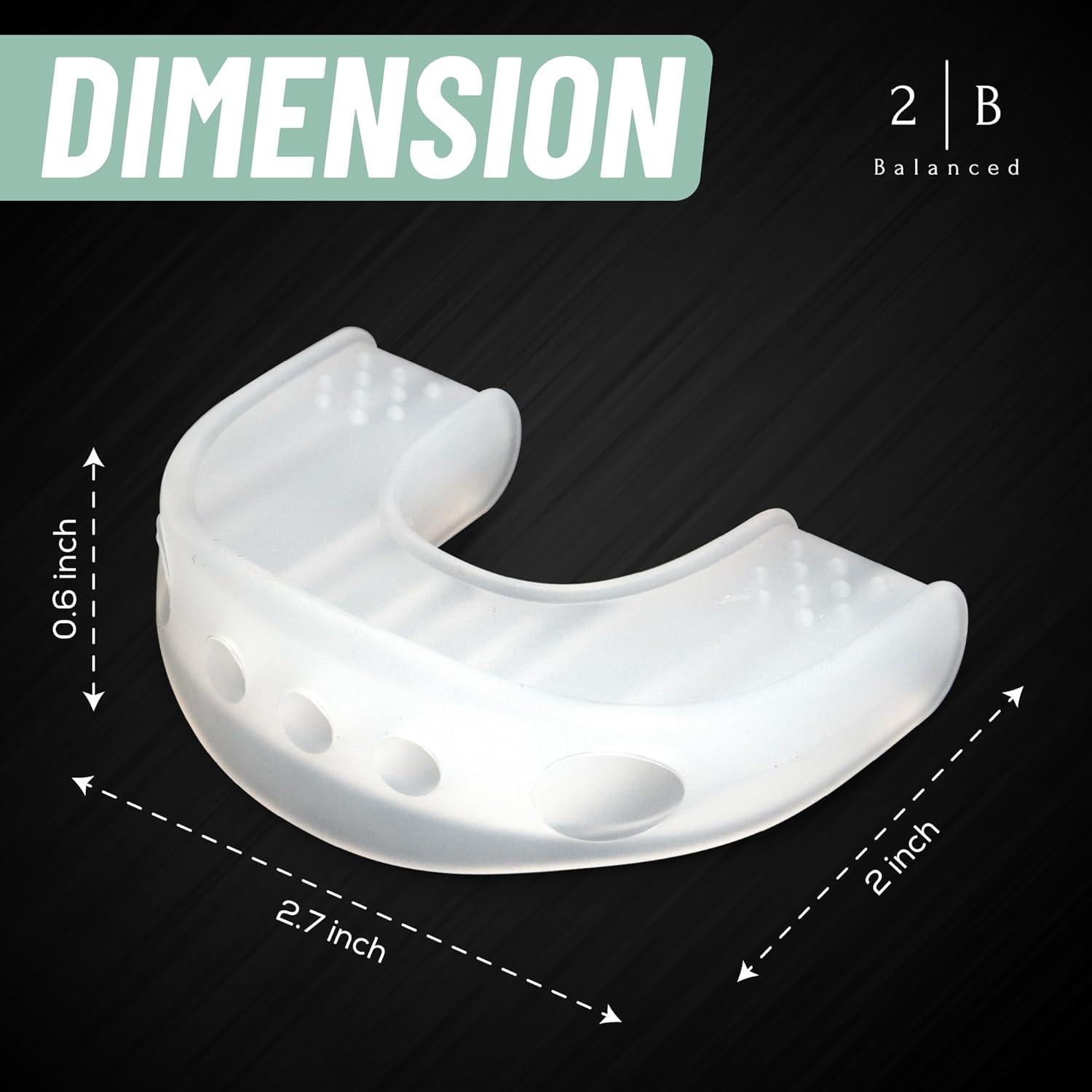 Ejercitador de Mandíbula 2B Balanced - Silicona Transparente 3 Niveles