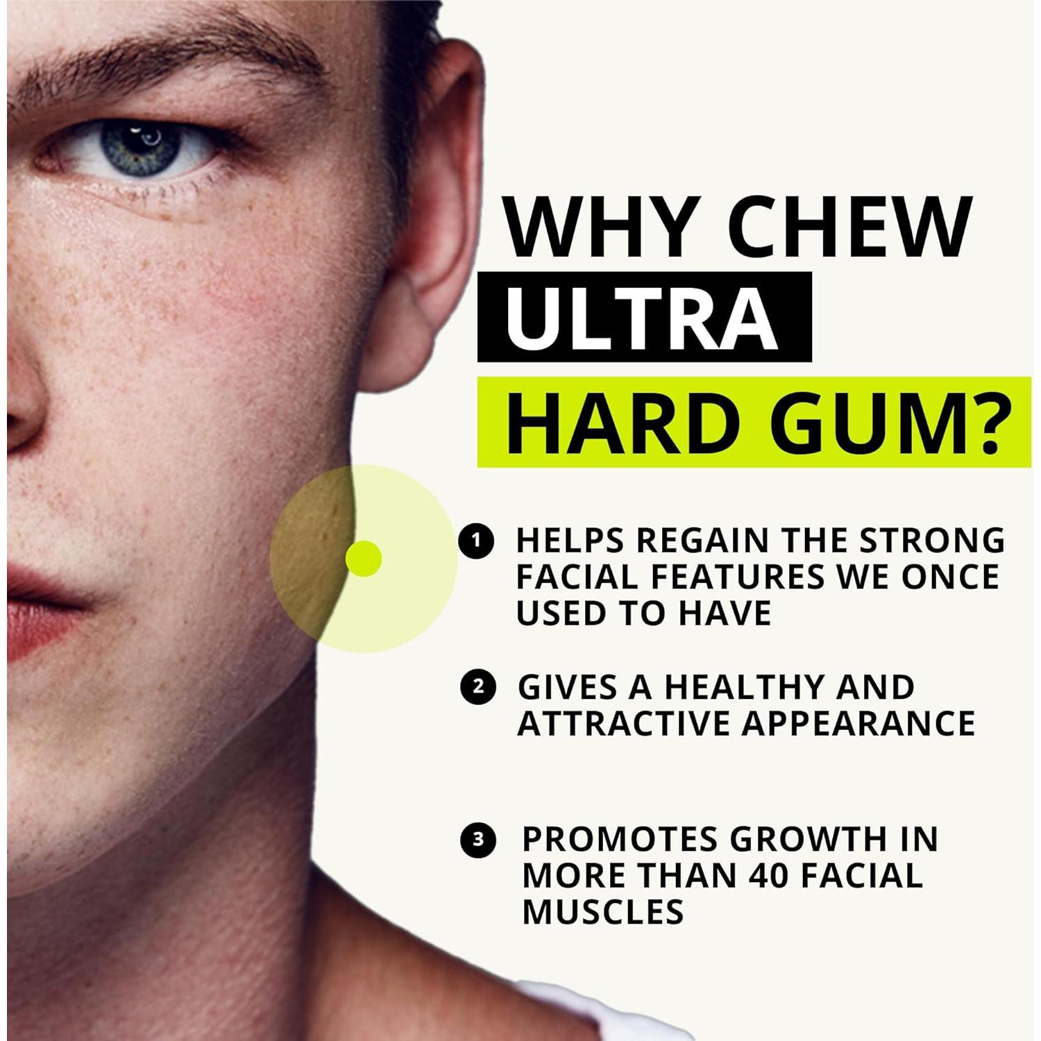 Chicle de Mandíbula Jawliner Menta 1 Cuenta 100% Vegano