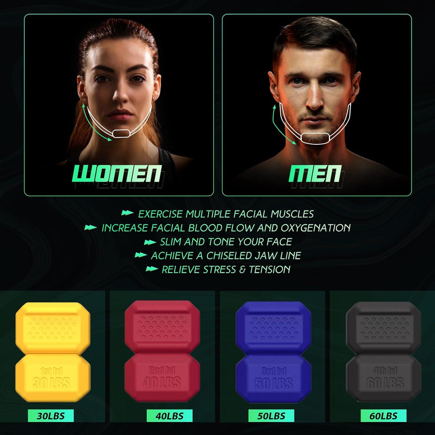 Ejercitador de Mandíbula CJing JE01-CJ Silicona 3 Niveles