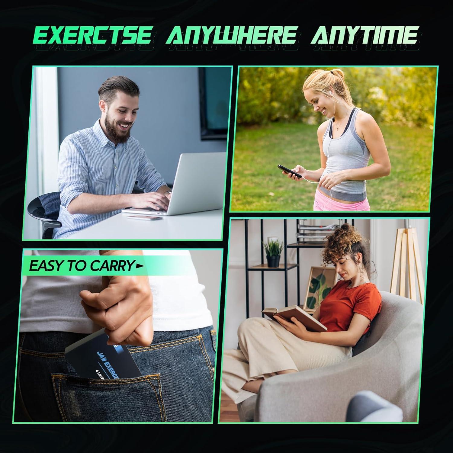 Ejercitador de Mandíbula CJing JE01-CJ Silicona 3 Niveles