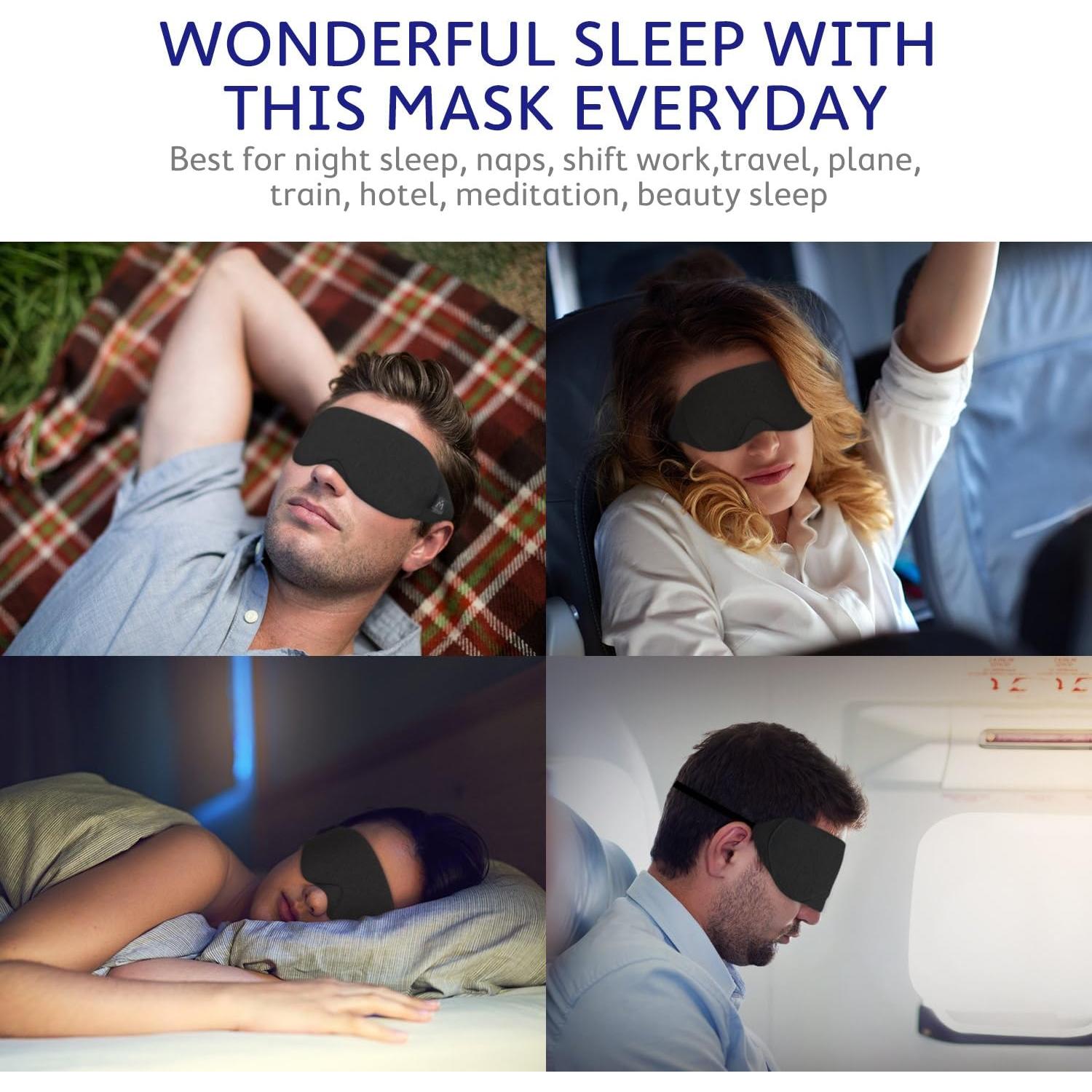 Máscara de Sueño Mavogel AU9422 Algodón Suave y Cómoda