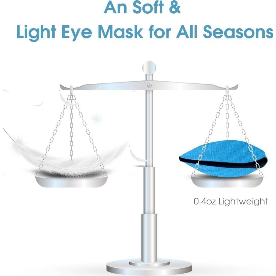 Máscara de Sueño 3D PrettyCare con Tapones y Bolsa de Viaje