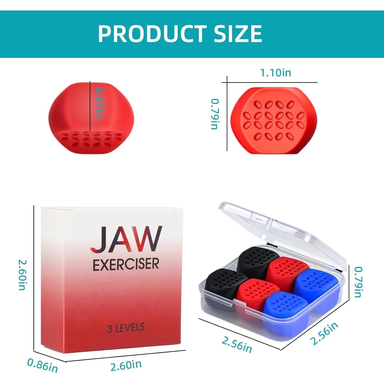 Ejercitador de Mandíbula LADYPONYCSC 3 Resistencias Ajustables