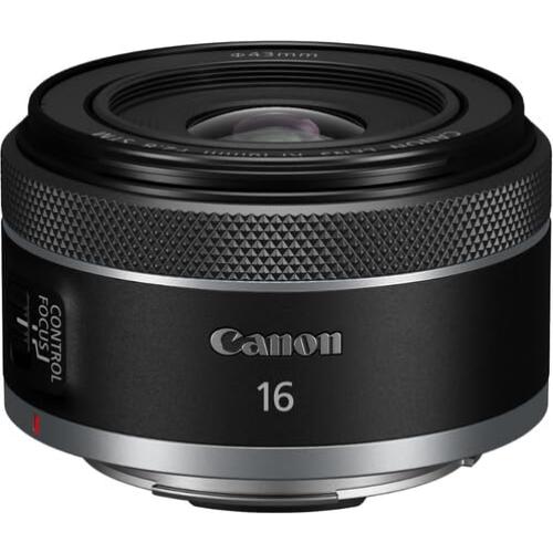Lente Canon RF 16mm f/2.8 STM Ultra Gran Angular + Bolsa + Tarjeta 64GB