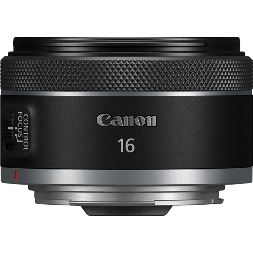 Lente Canon RF 16mm f/2.8 STM Ultra Gran Angular + Bolsa + Tarjeta 64GB