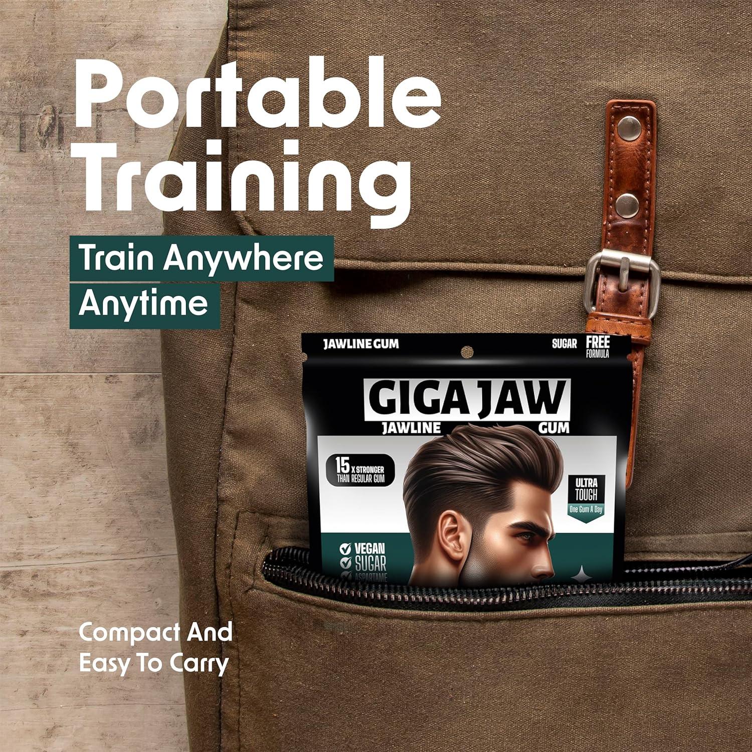 Chicle para Mandíbula GigaJaw Menta - 30 Piezas Sin Azúcar