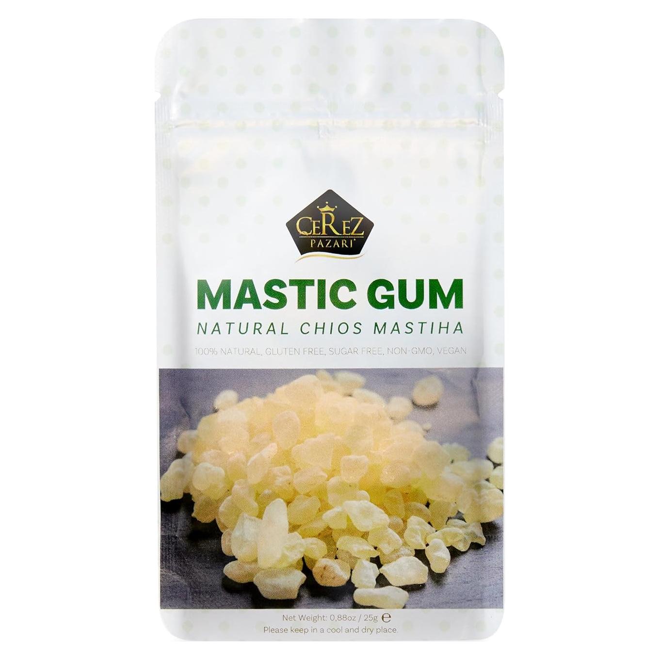 Goma Mastic Natural Cerez Pazari 25 g Vegana Sin Azúcar