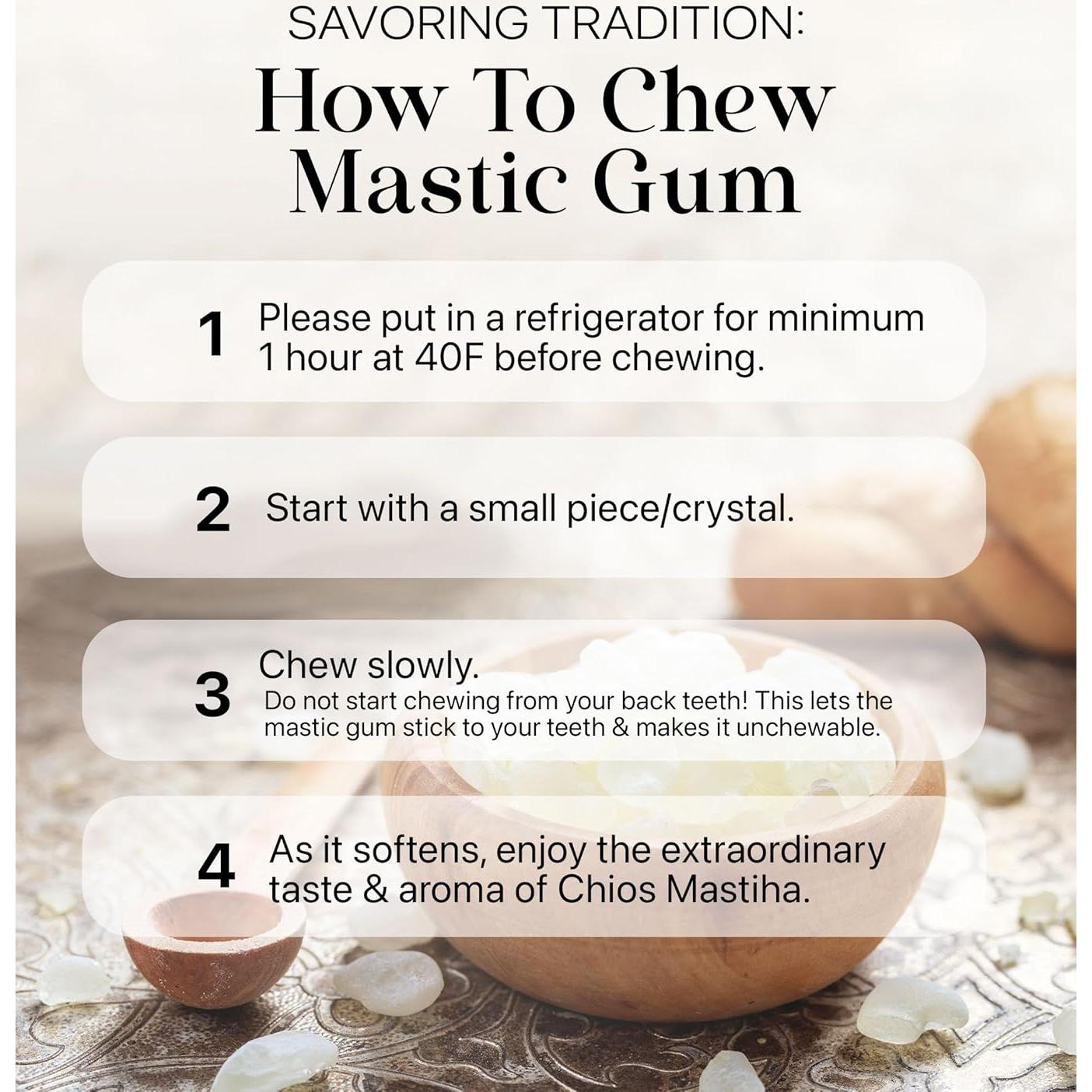 Goma Mastic Natural Cerez Pazari 25 g Vegana Sin Azúcar