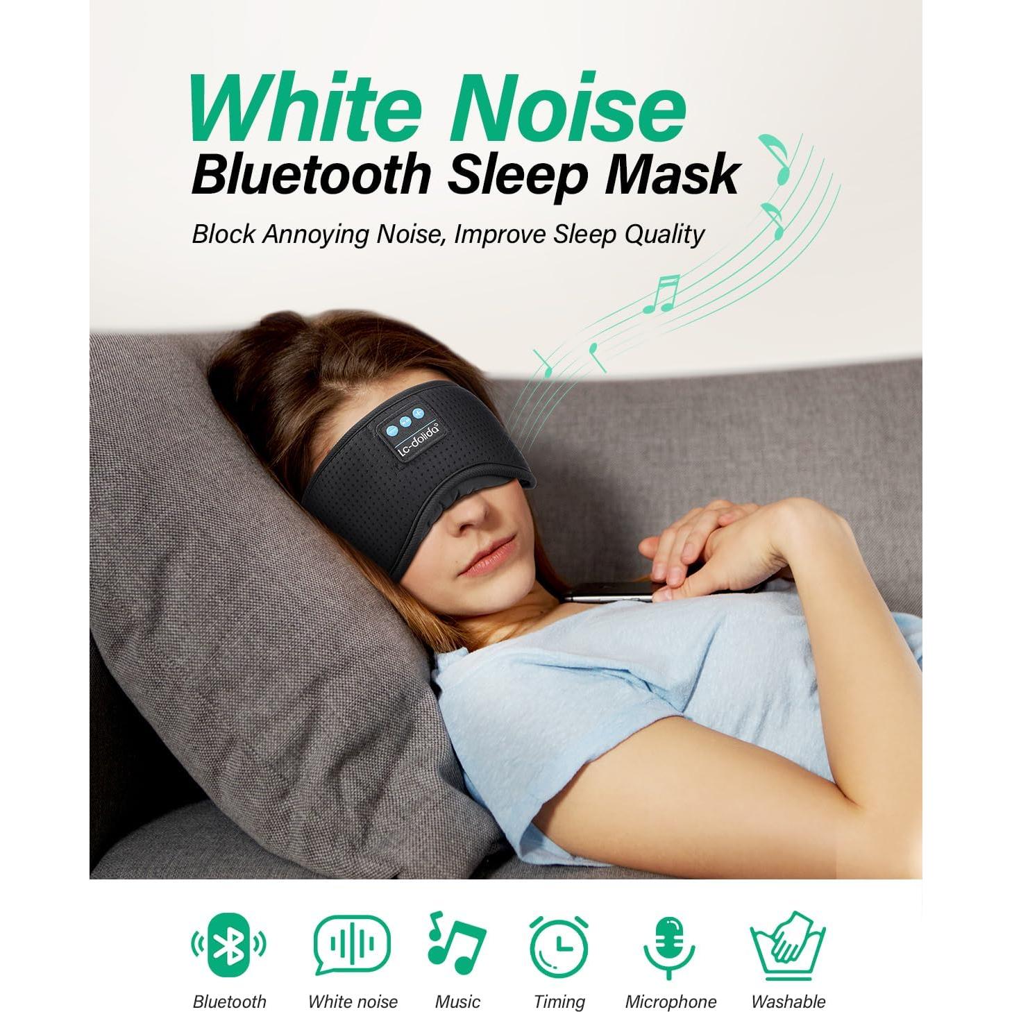 Auriculares para dormir LC-dolida Bluetooth 5.2 con ruido blanco