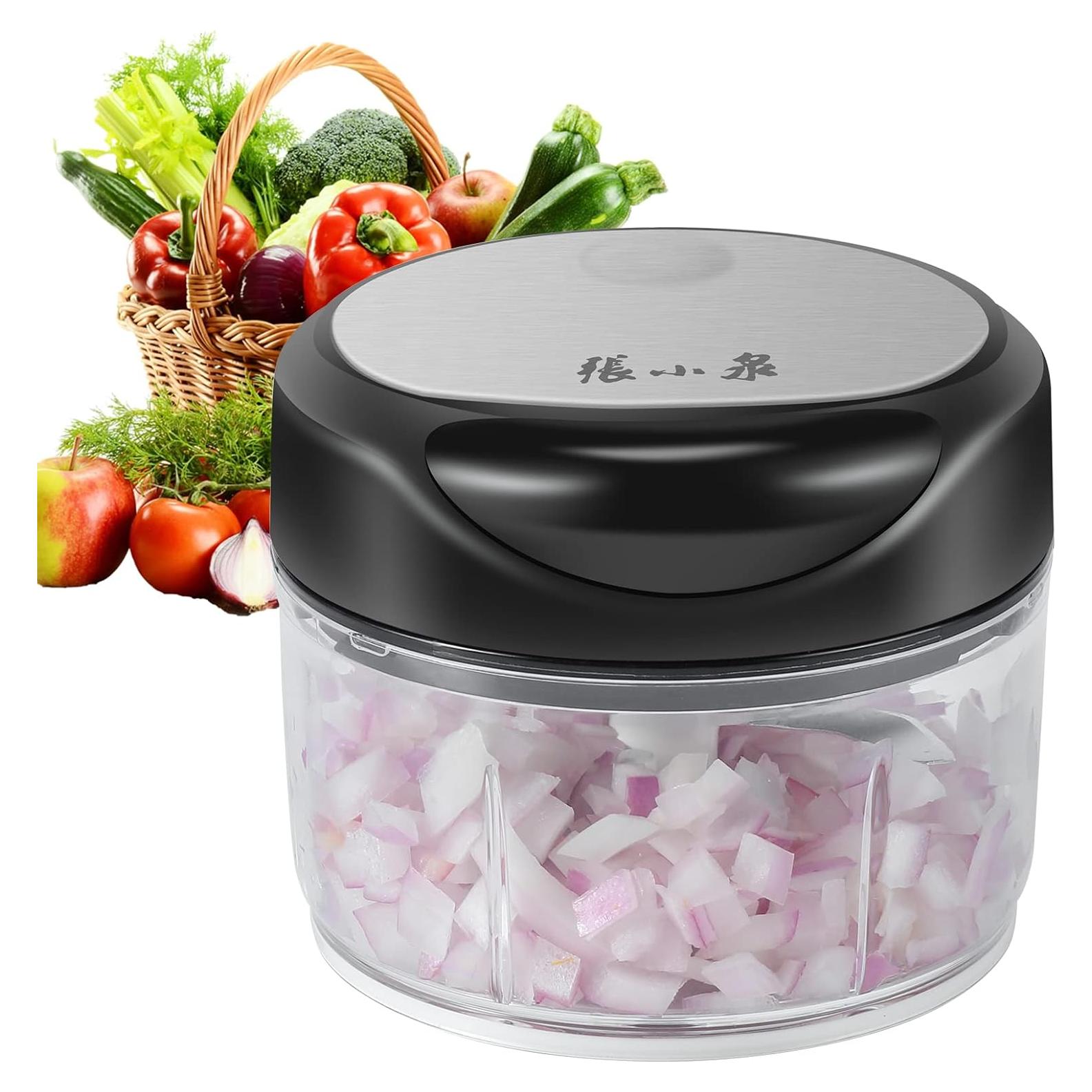 Picador de Verduras Manual ZHANG XIAO QUAN 250ml Acero Inoxidable