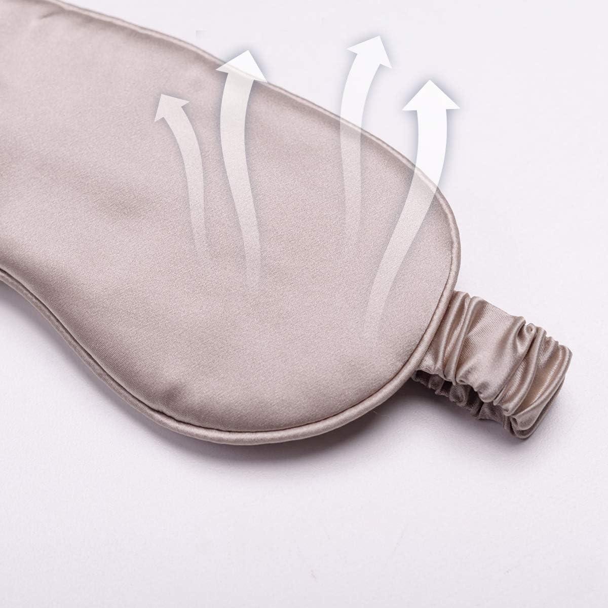 Máscara de Sueño YANSER 100% Seda de Morera Antifaz Lujo