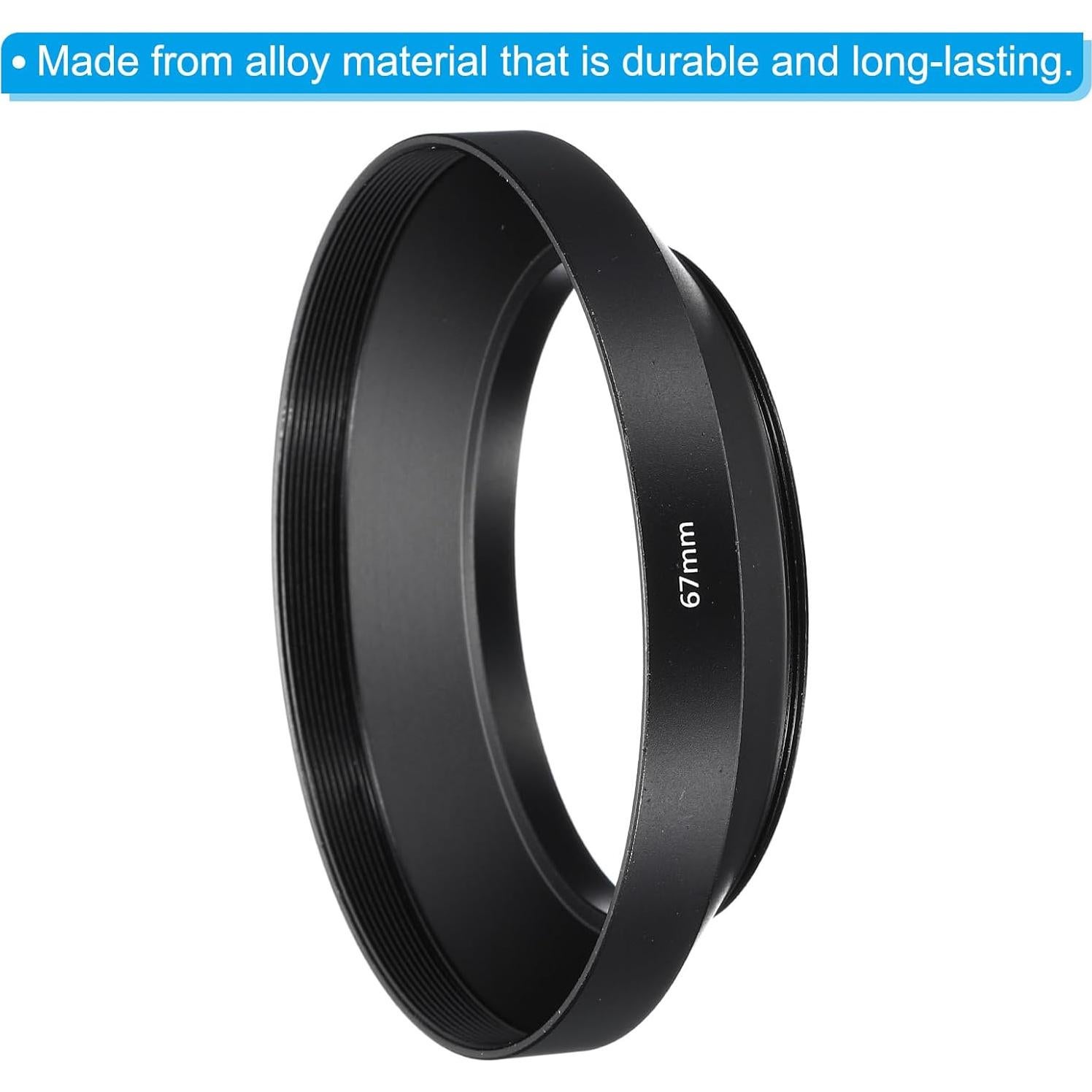 Capucho de Lente PATIKIL 67mm Antirreflectante Negro