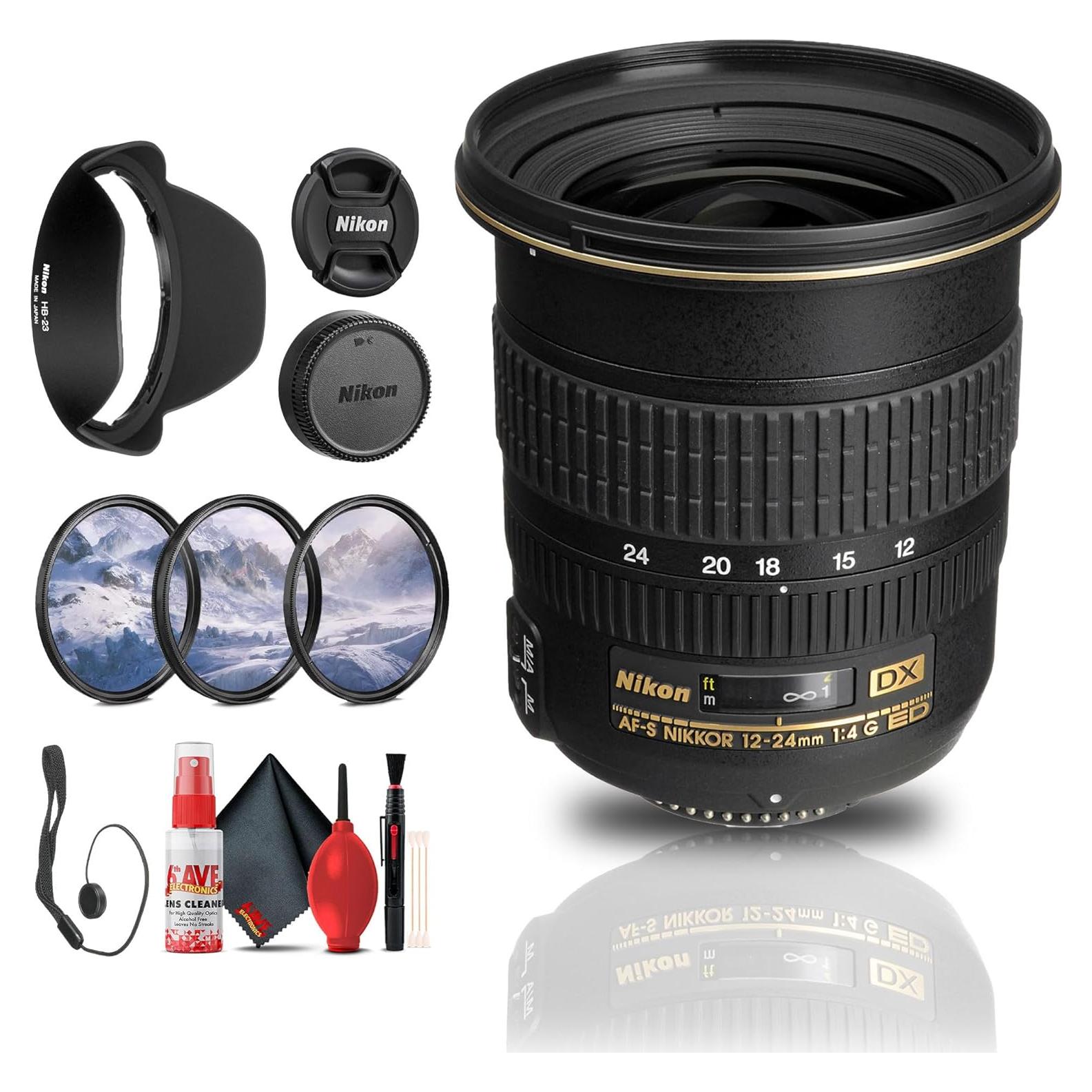 Lente Gran Angular Nikon AF-S DX 12-24mm f/4G IF-ED + Kit