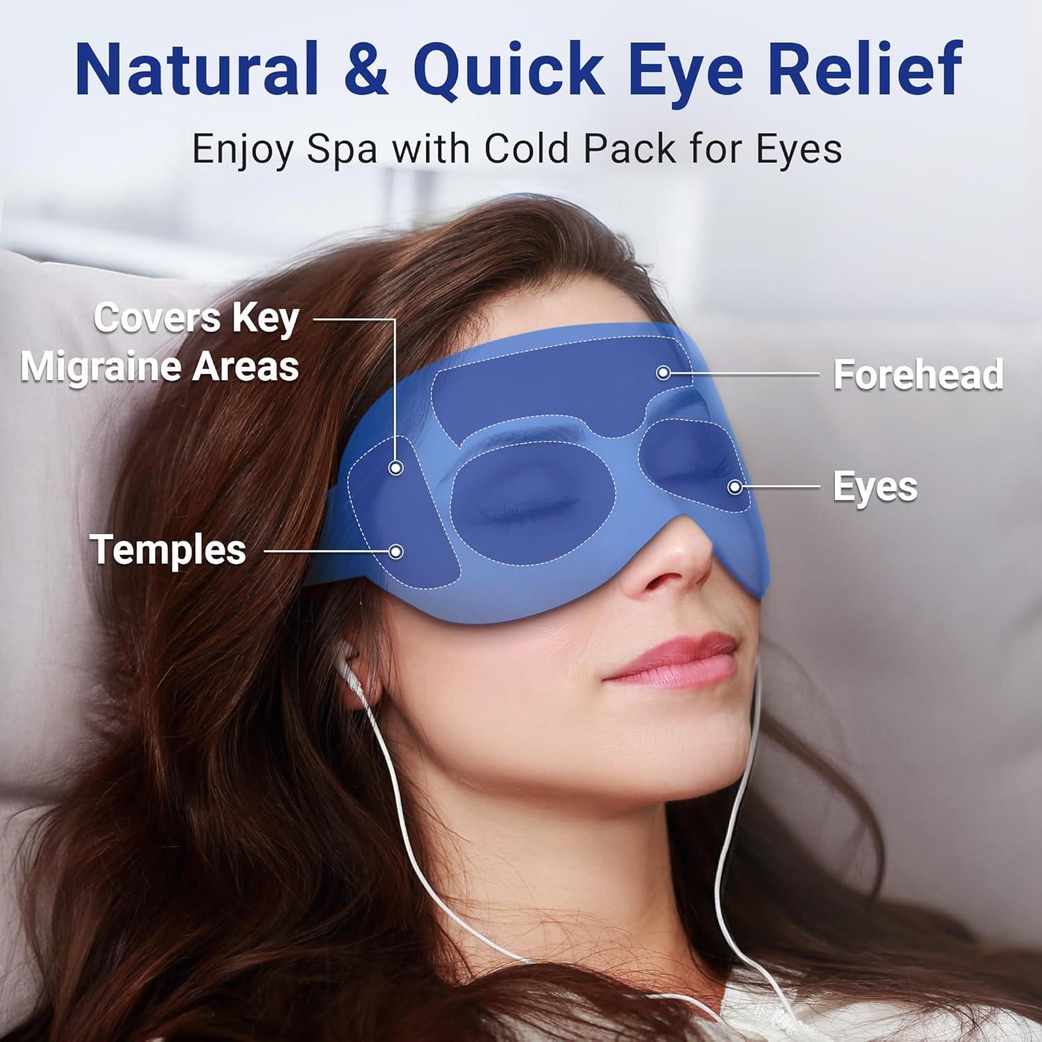 Mascarilla Fría para Ojos FACEMOON - Alivio para Migrañas