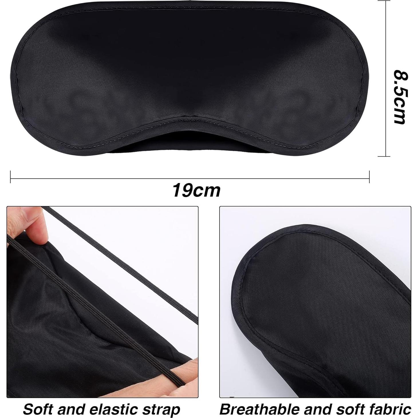 50 Piezas Antifaz para Dormir Hicarer con Almohadilla Nasal