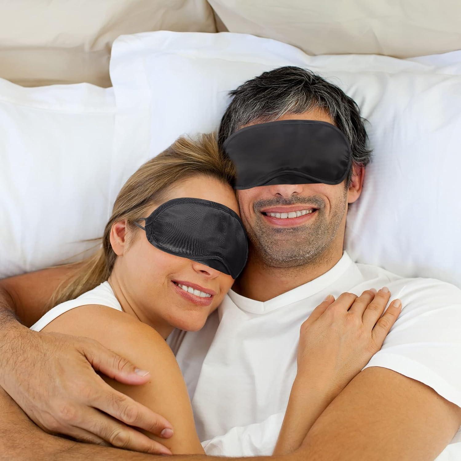 50 Piezas Antifaz para Dormir Hicarer con Almohadilla Nasal