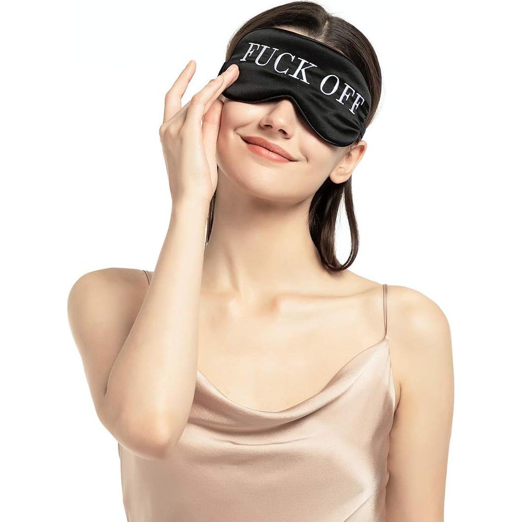 Máscara de Sueño Seda Morera NMM Ajustable Total Oscuridad