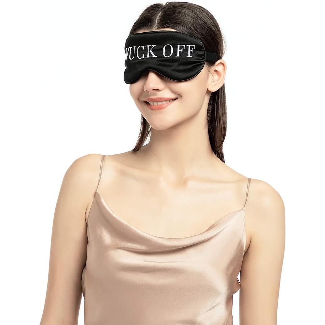 Máscara de Sueño Seda Morera NMM Ajustable Total Oscuridad