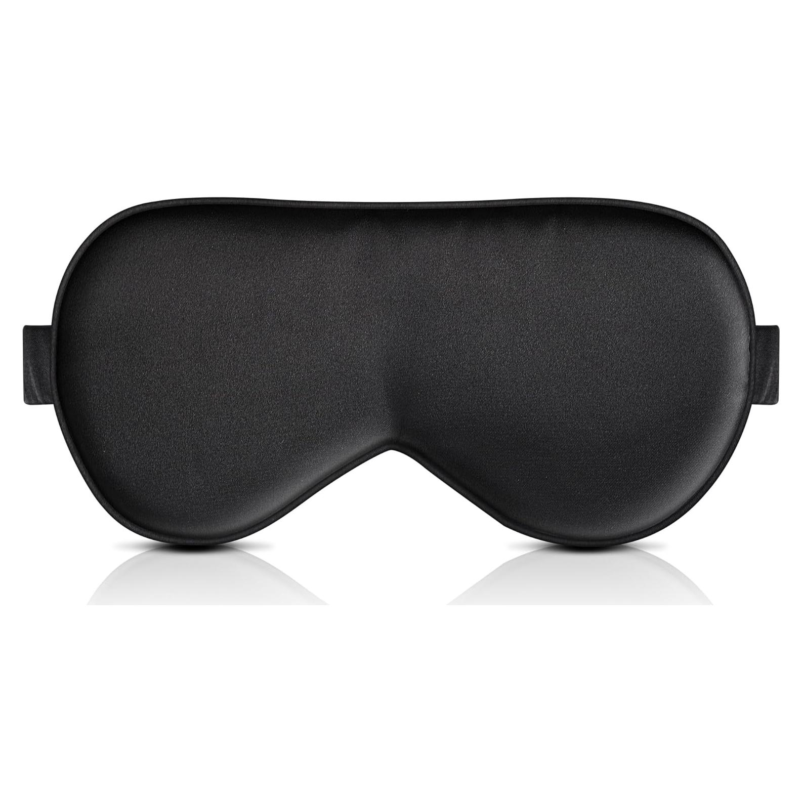 Máscara de Sueño de Seda BOKOR Ajustable 100% Bloqueadora