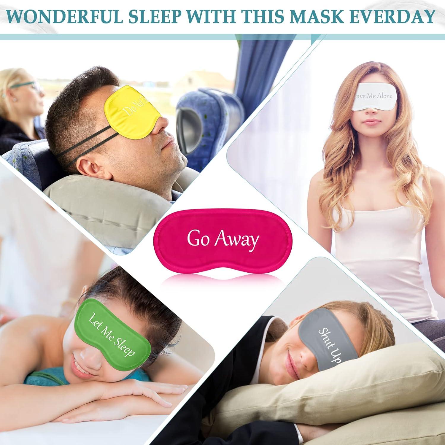 Eurzom 20 Piezas Máscaras de Sueño Divertidas Ajustables