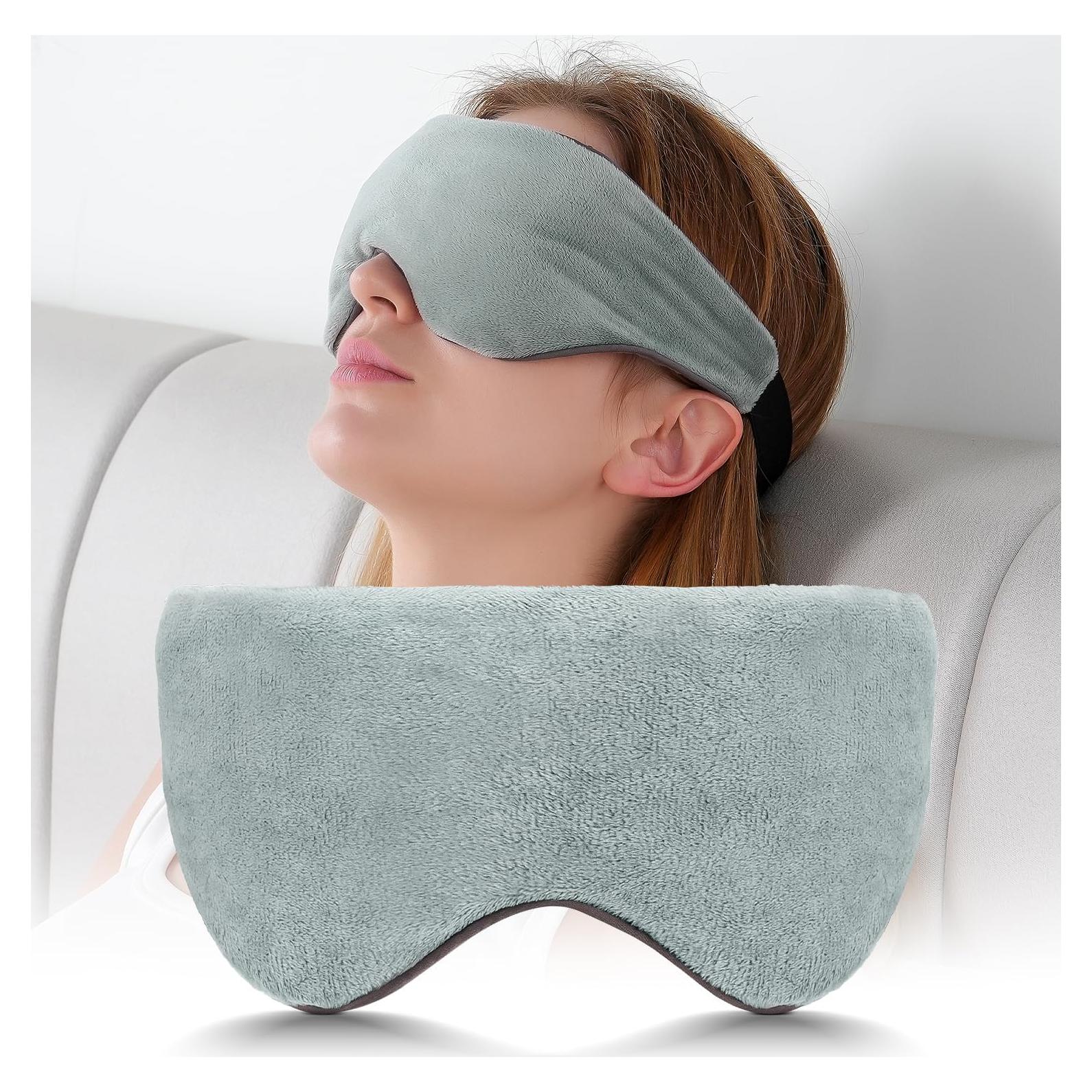 Máscara de Ojos con Peso Sivio Gris Reversible para Dormir