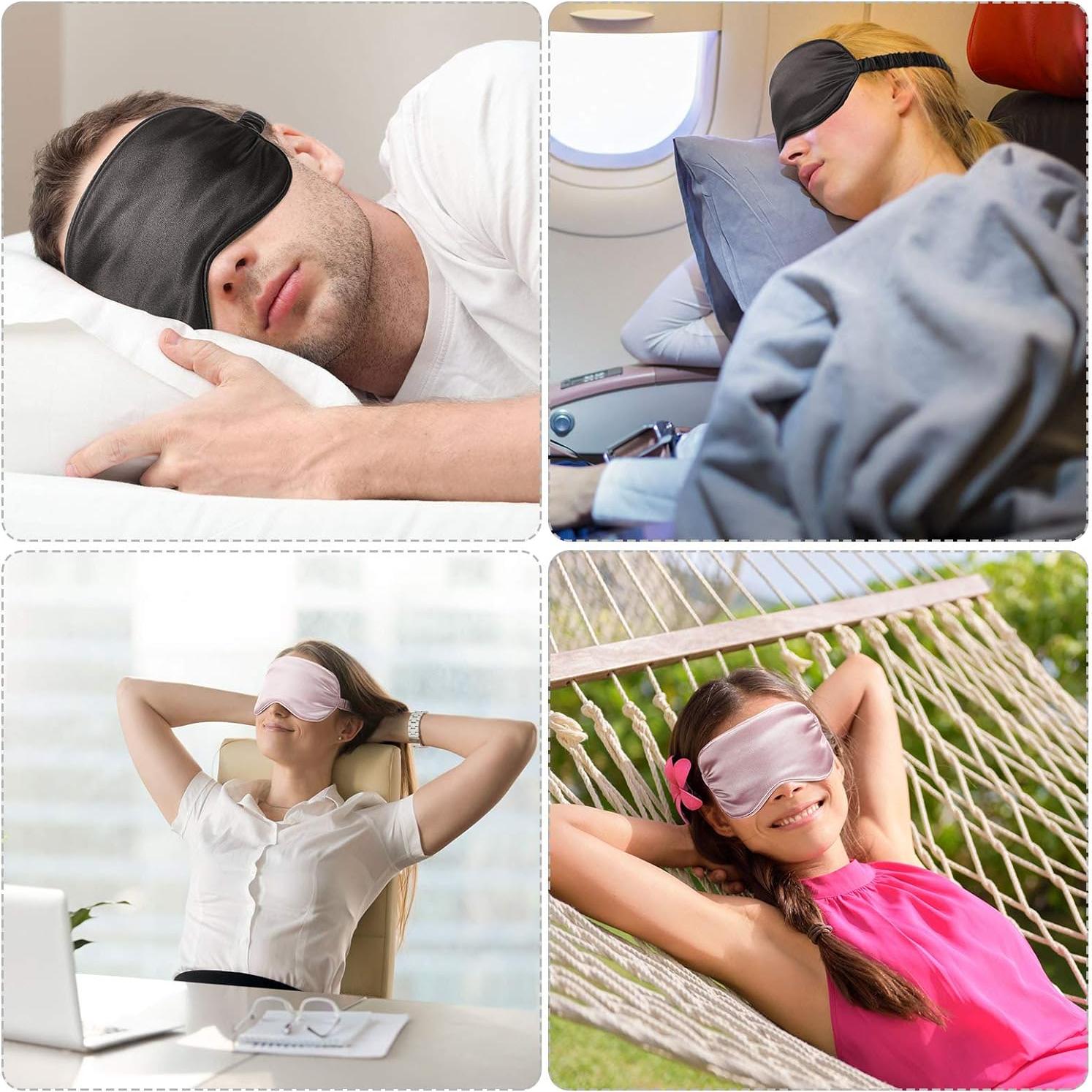 Conjunto de máscara de dormir Geyoga 2 antifaces y tapones