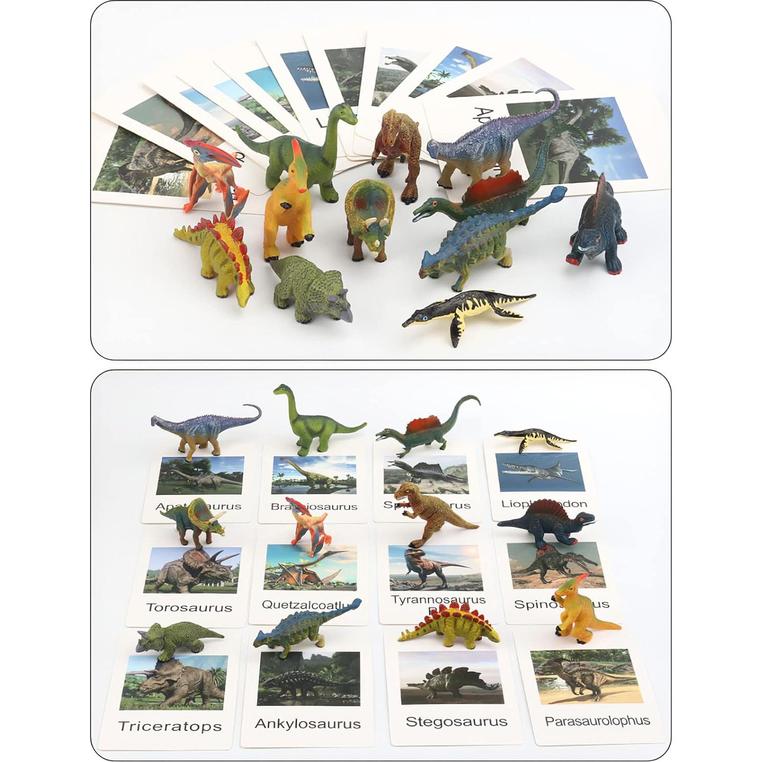 Figuritas de Dinosaurios MIKNEKE - Juego Educativo 12 Piezas