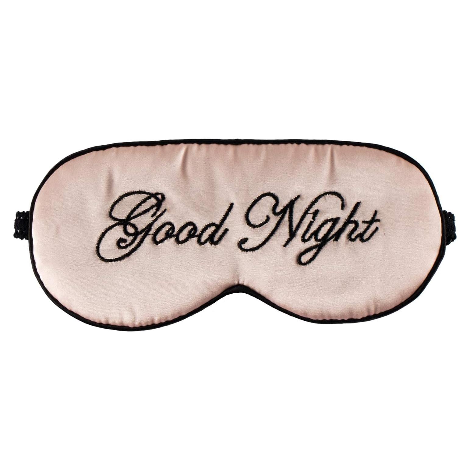 Máscara de Sueño de Seda IVYRISE Ajustable Rosa Ultra Ligera