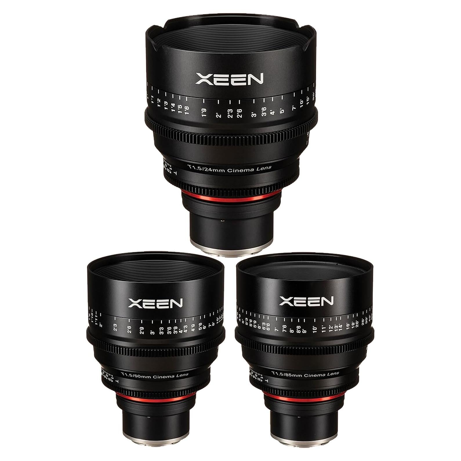 Lentes de Cine Pro Rokinon XEEN 24, 50, 85mm T1.5 Sony E