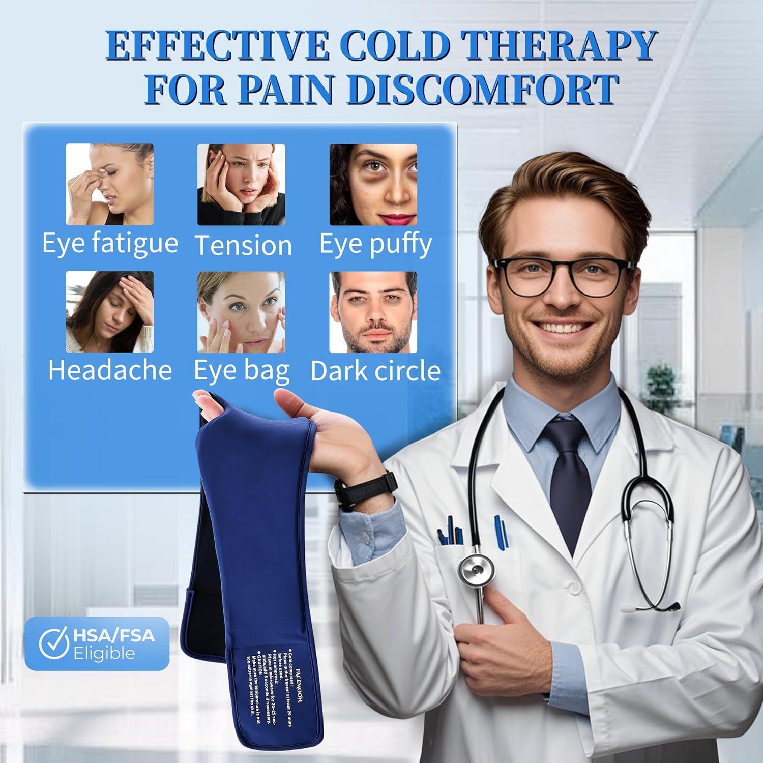 Máscara de Gel Frío FACEMOON para Ojos - Alivio Ojeras