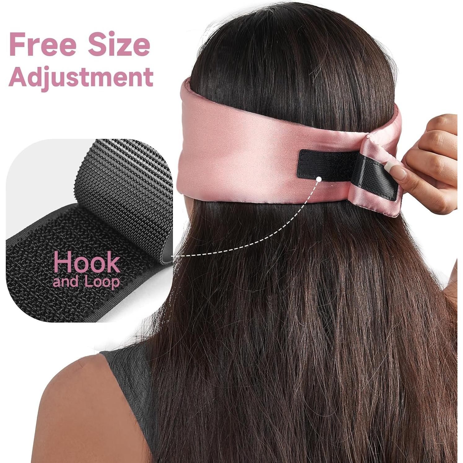 Máscara de Sueño Umisleep Rosa de Satén Suave y Ajustable