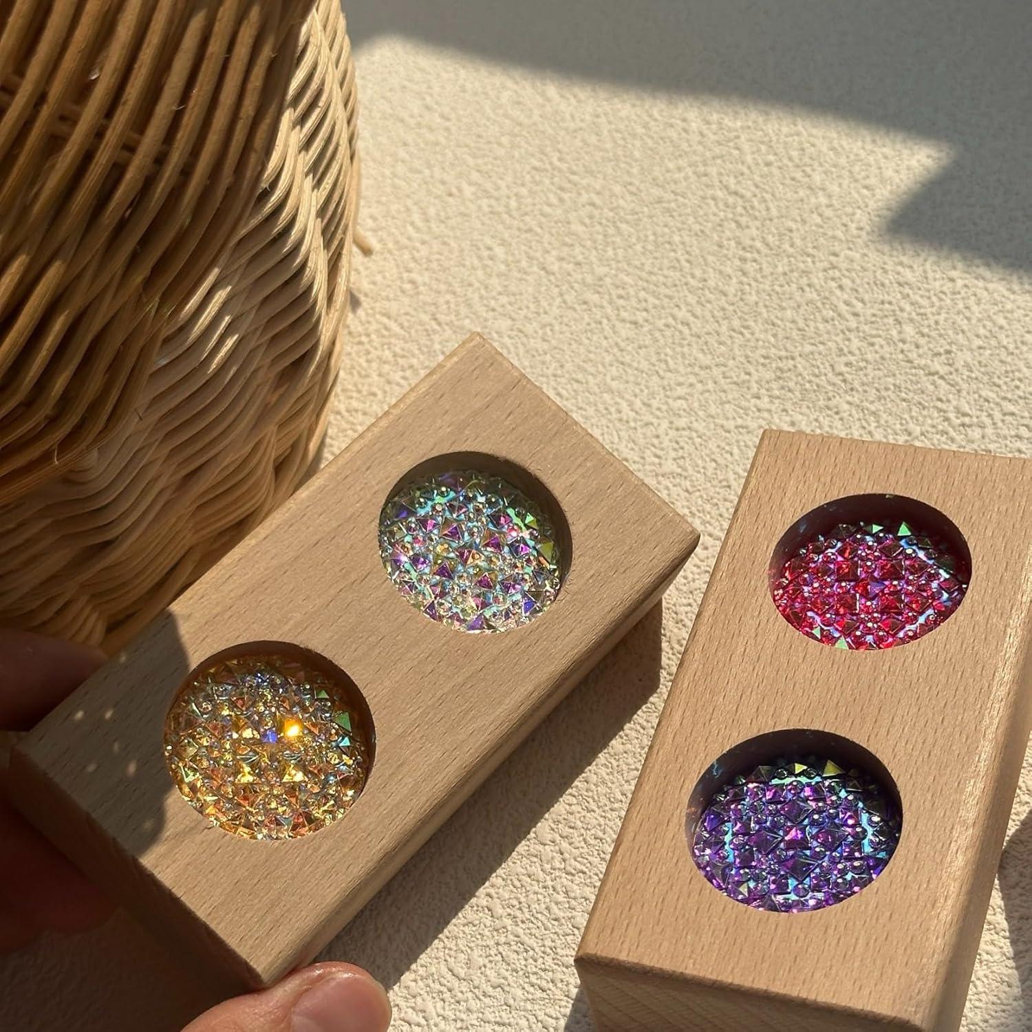 Juego de Bloques de Construcción de Acrílico y Madera KOAICS 22PCS