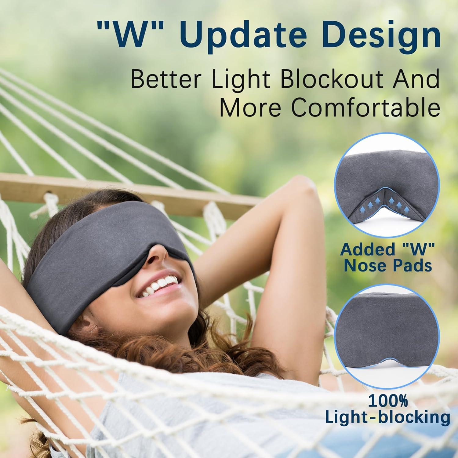 Máscara de Sueño Sysrion Ultra Suave Ajustable para Dormir