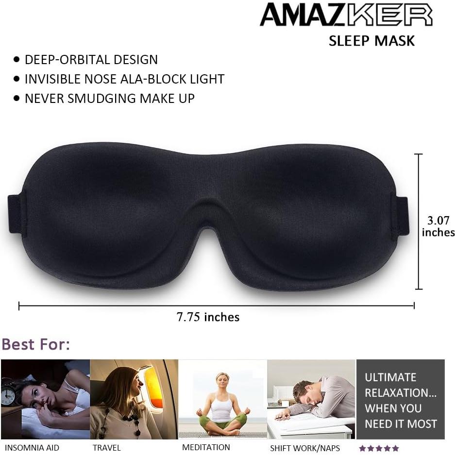 Máscara de Sueño Sleepfun 3D Ultra Ligera Paquete de 2