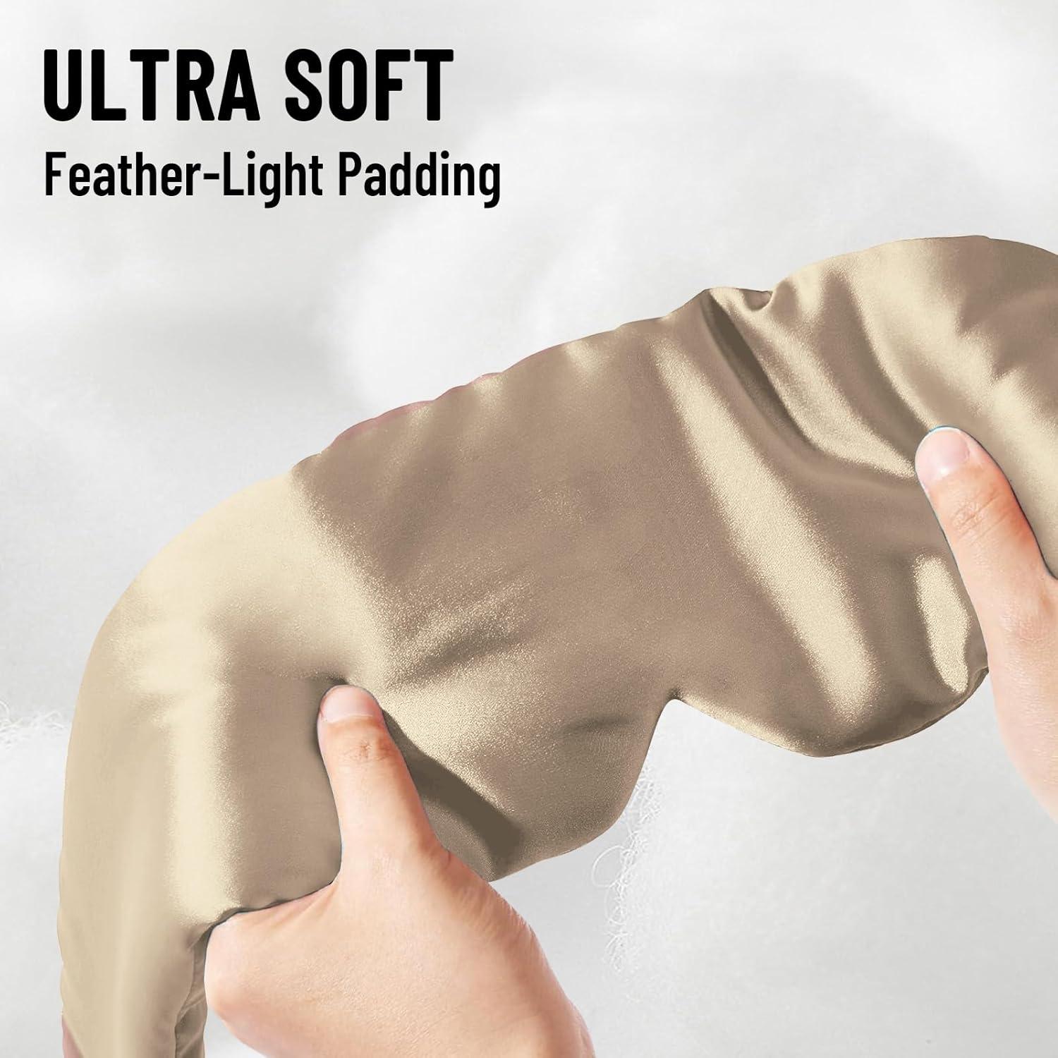 Máscara de Sueño de Seda 100% Morera ATreebay Taupe