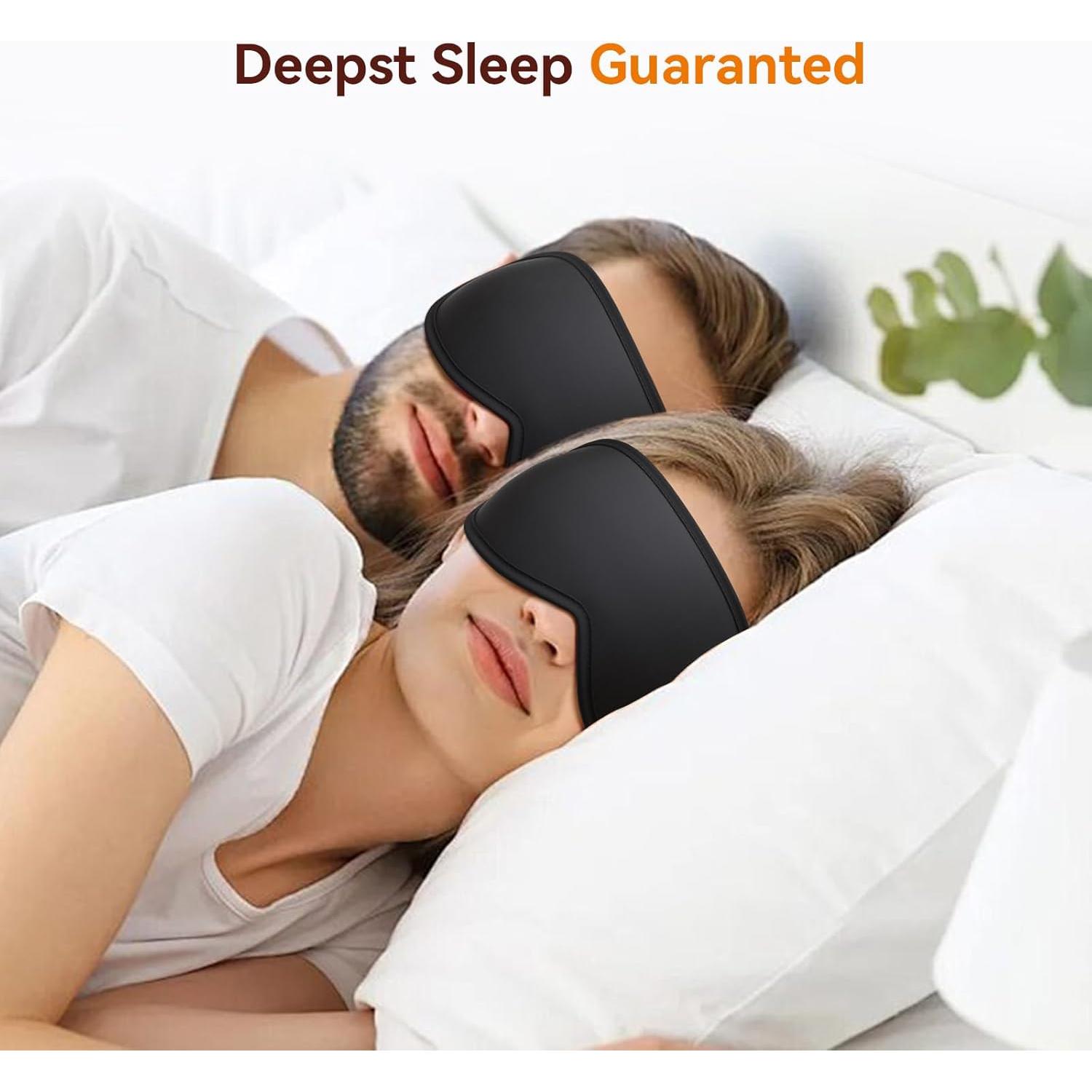 Máscara para dormir EVA BELLE 3D ajustable negra