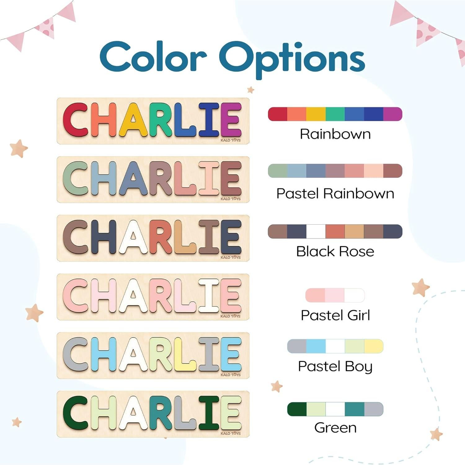 Rompecabezas Personalizado de Madera para Niños 1-3 Años