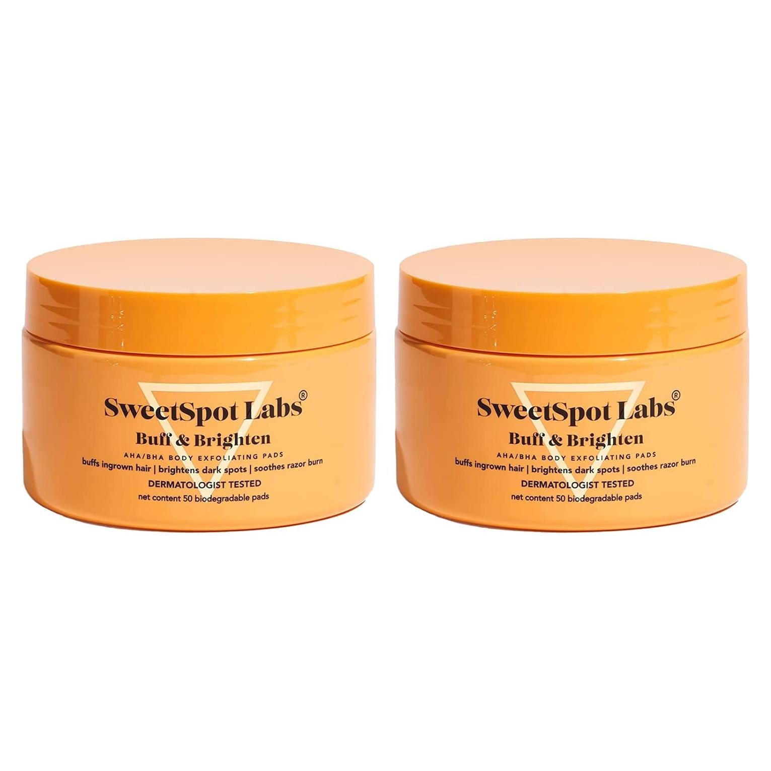 SweetSpot Labs Almohadillas Exfoliantes 2 Pack para Vellos Encarnados