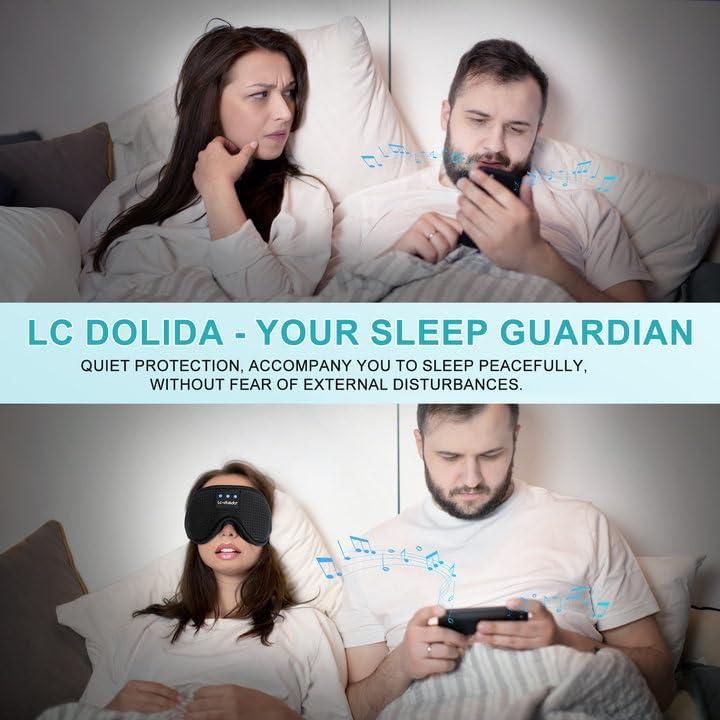 Auriculares para dormir LC-dolida 3D Bluetooth Negro