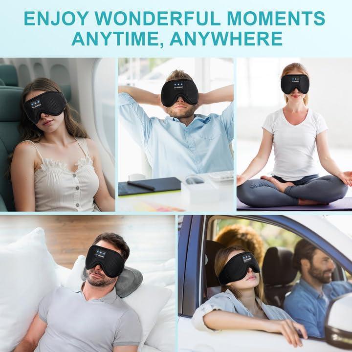 Auriculares para dormir LC-dolida 3D Bluetooth Negro