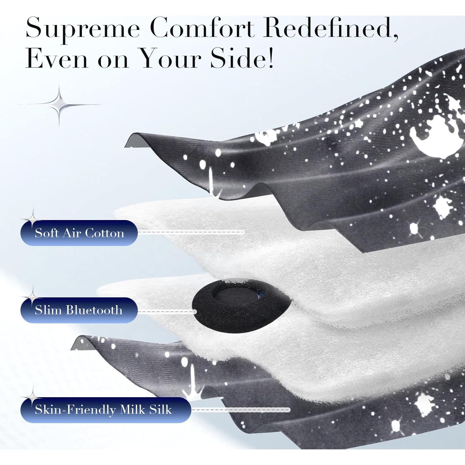 Máscara de Sueño LC-dolida con Bluetooth 5.4 y Comodidad