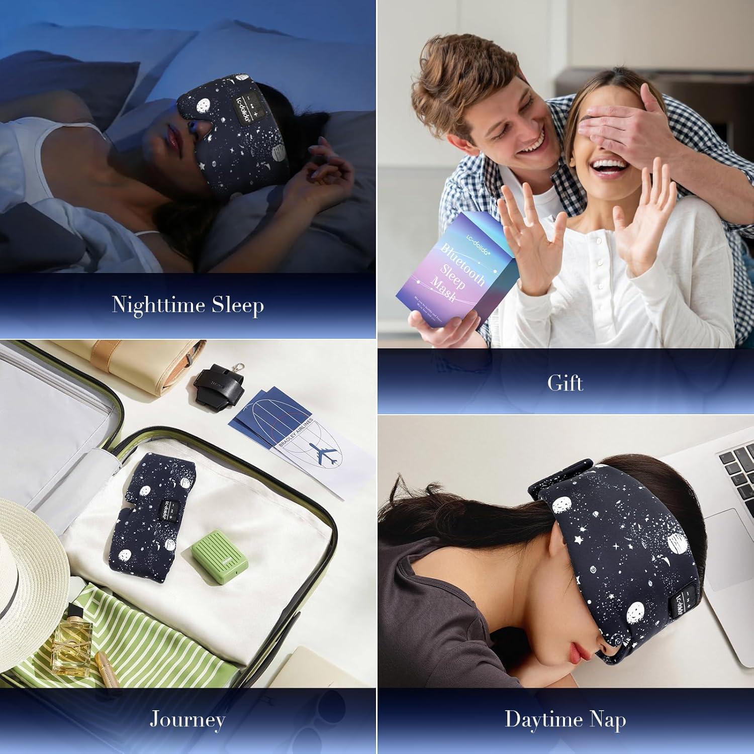 Máscara de Sueño LC-dolida con Bluetooth 5.4 y Comodidad