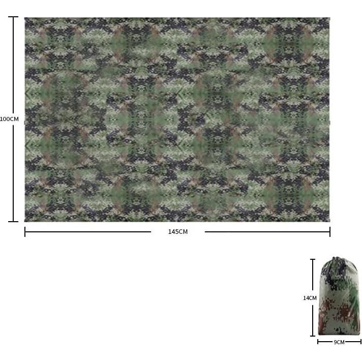 Toldo Impermeable Genérico 100x145cm Camuflaje para Camping