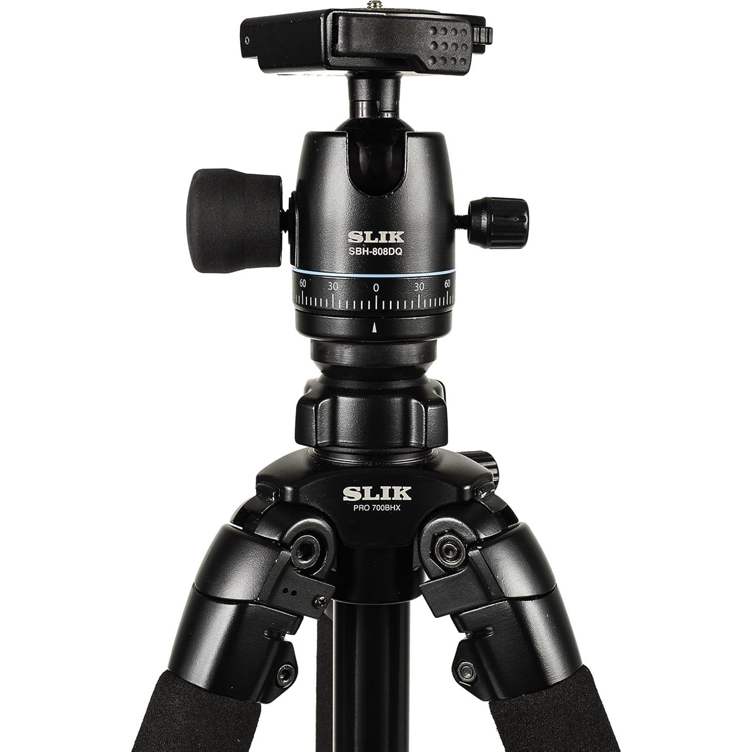 Trípode SLIK Pro 700 BHX con Cabeza de Bola SBH-808DQ - Negro