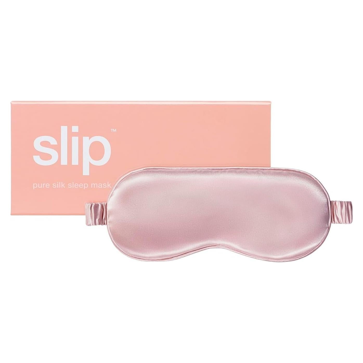 Máscara de Sueño Slip de Seda Rosa 100% Suave y Ajustable