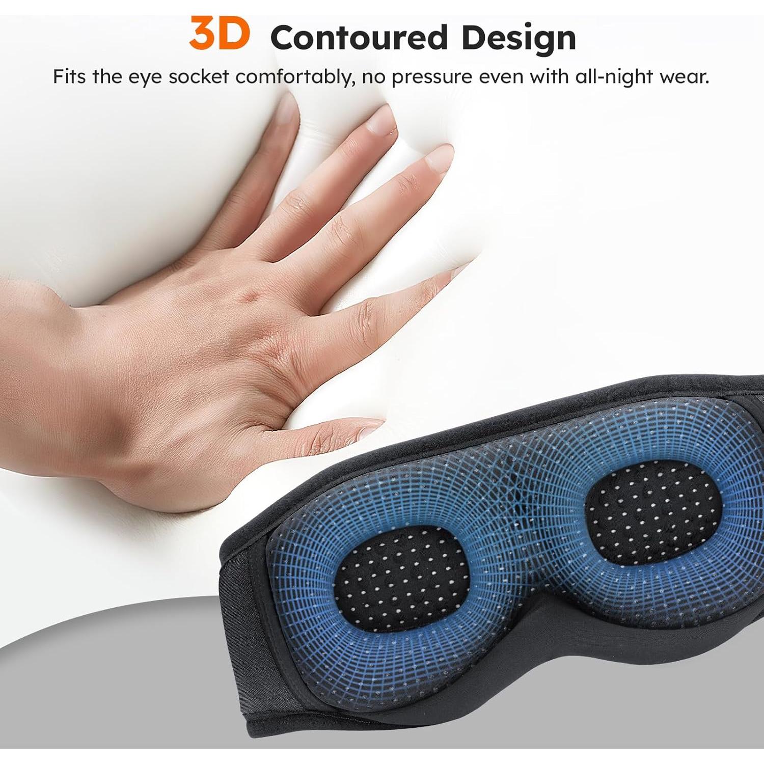 Máscara de Sueño LC-dolida con Ruido Blanco y Bluetooth 5.4