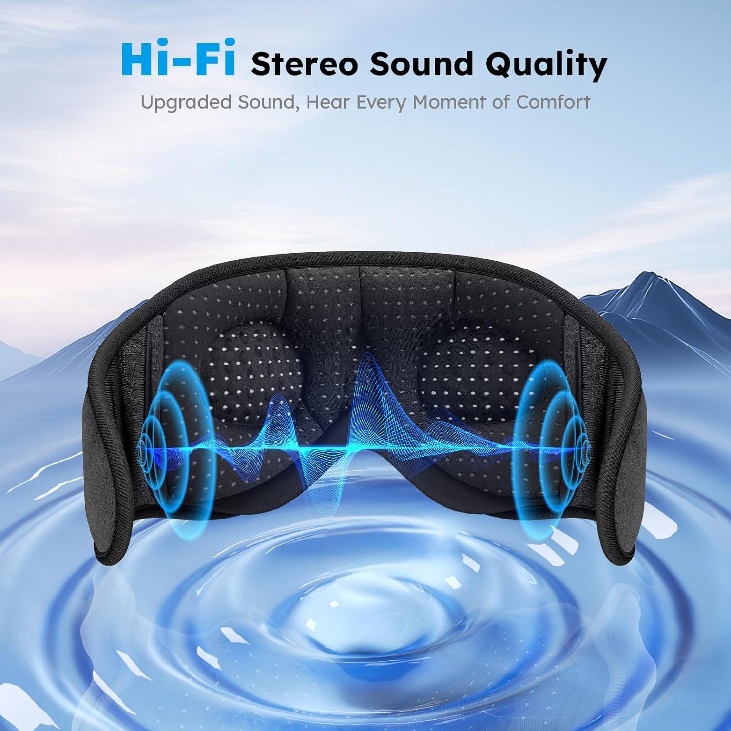 Máscara de Sueño LC-dolida con Ruido Blanco y Bluetooth 5.4